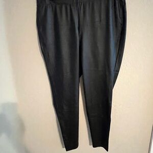 Torrid Black Faux Leather Trousers